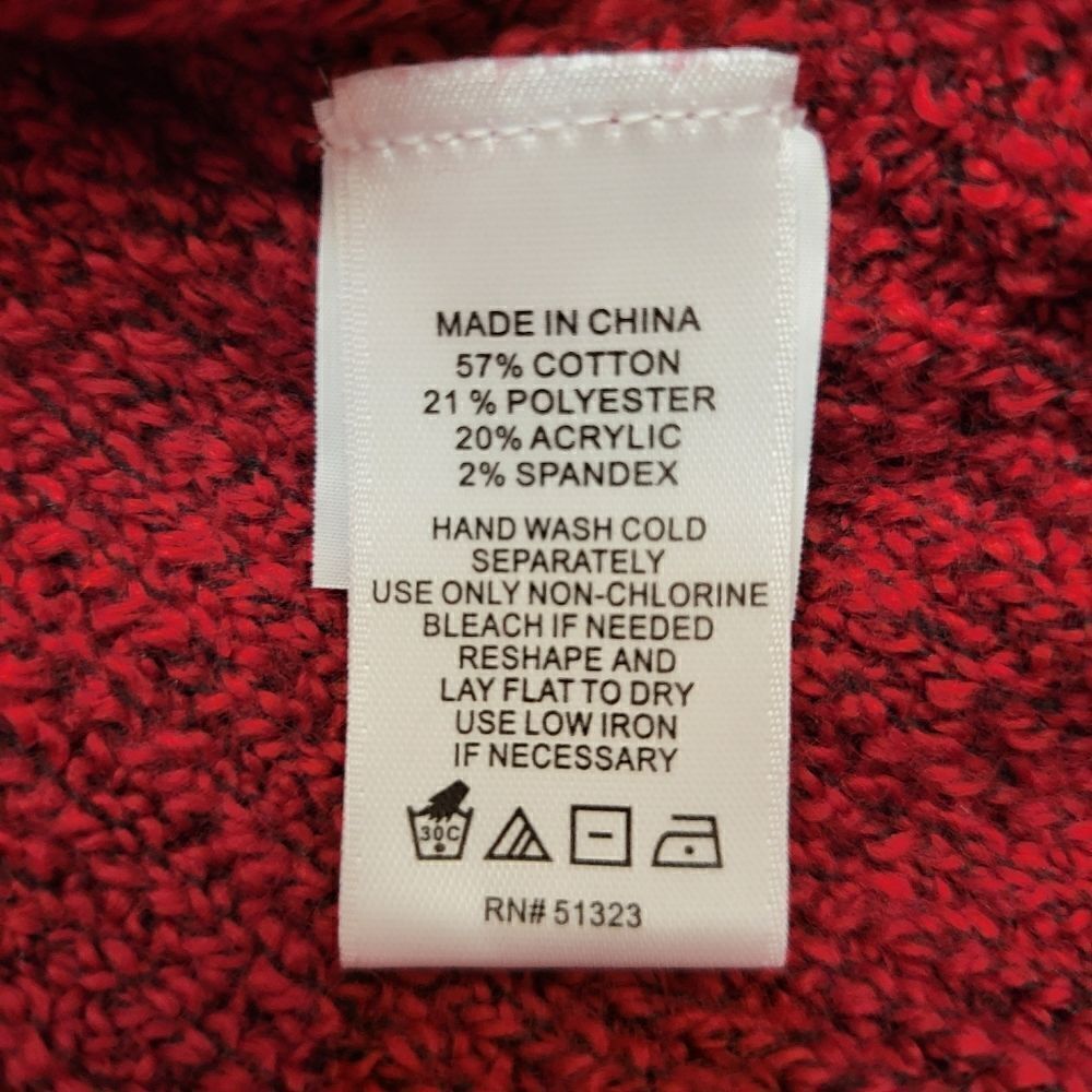 1. State Red Off the Shoulder Plus Size Sweater - Picture 8 of 8